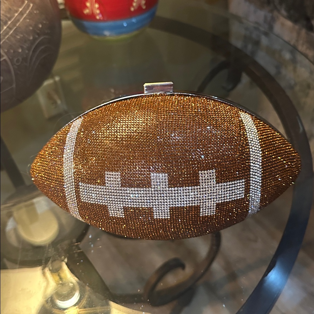 NWT Forever 21 Bronze Football Crossbody